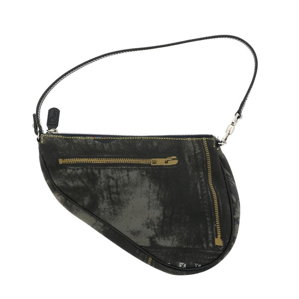 Christian Dior Denim Saddle Clutch Bag Shoulder Clutch Blue - Picture 2 of 5
